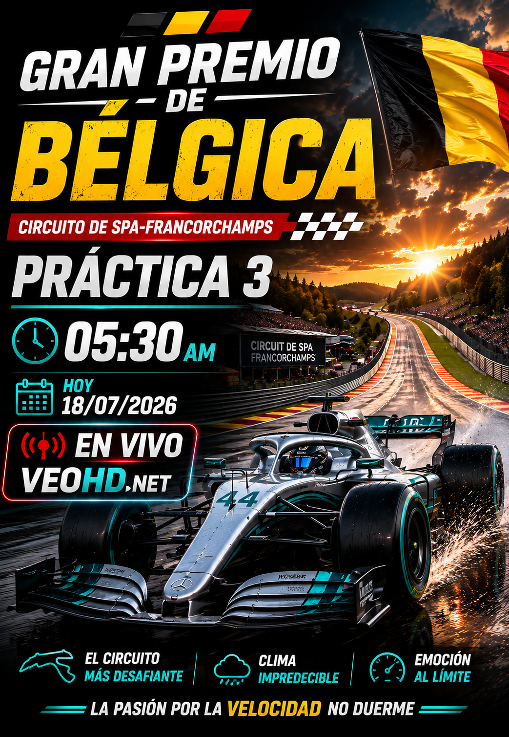 Gran Premio de Bélgica Practica 3